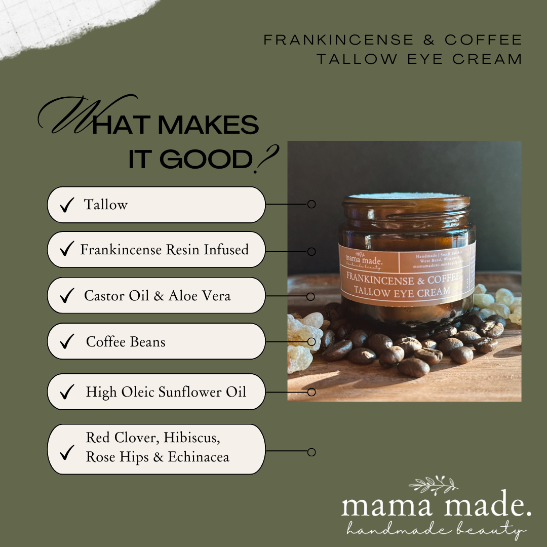 Frankincense & Coffee Tallow Eye Cream