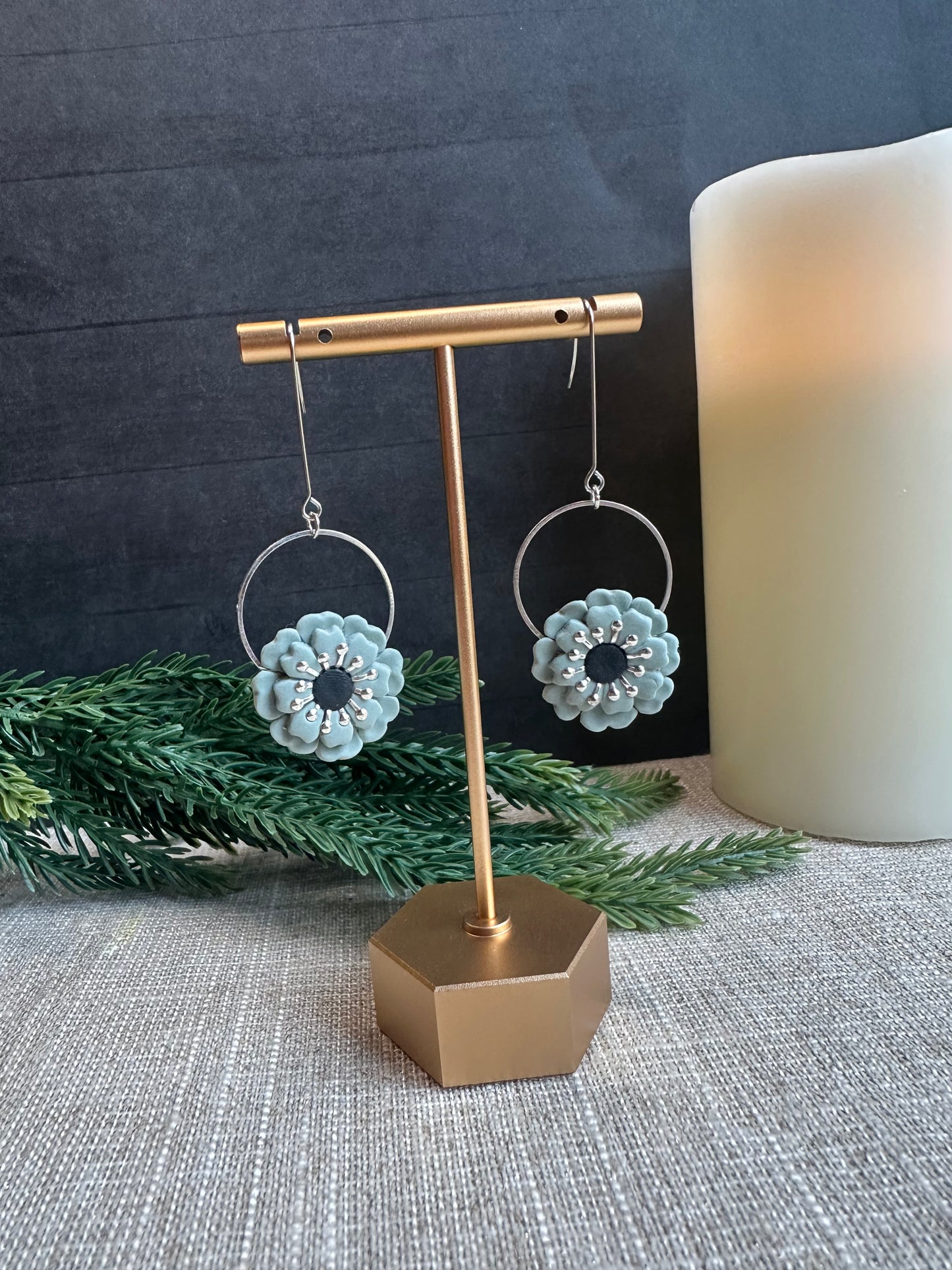 Poppy Clay Earrings