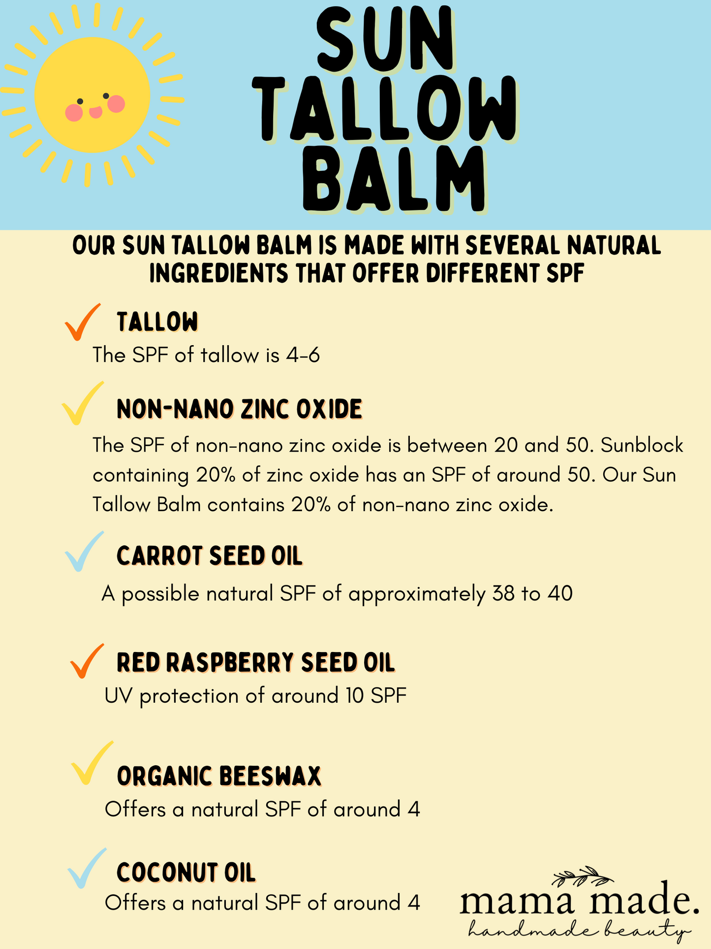 Sun Tallow Balm - Tallow Mineral Sunblock