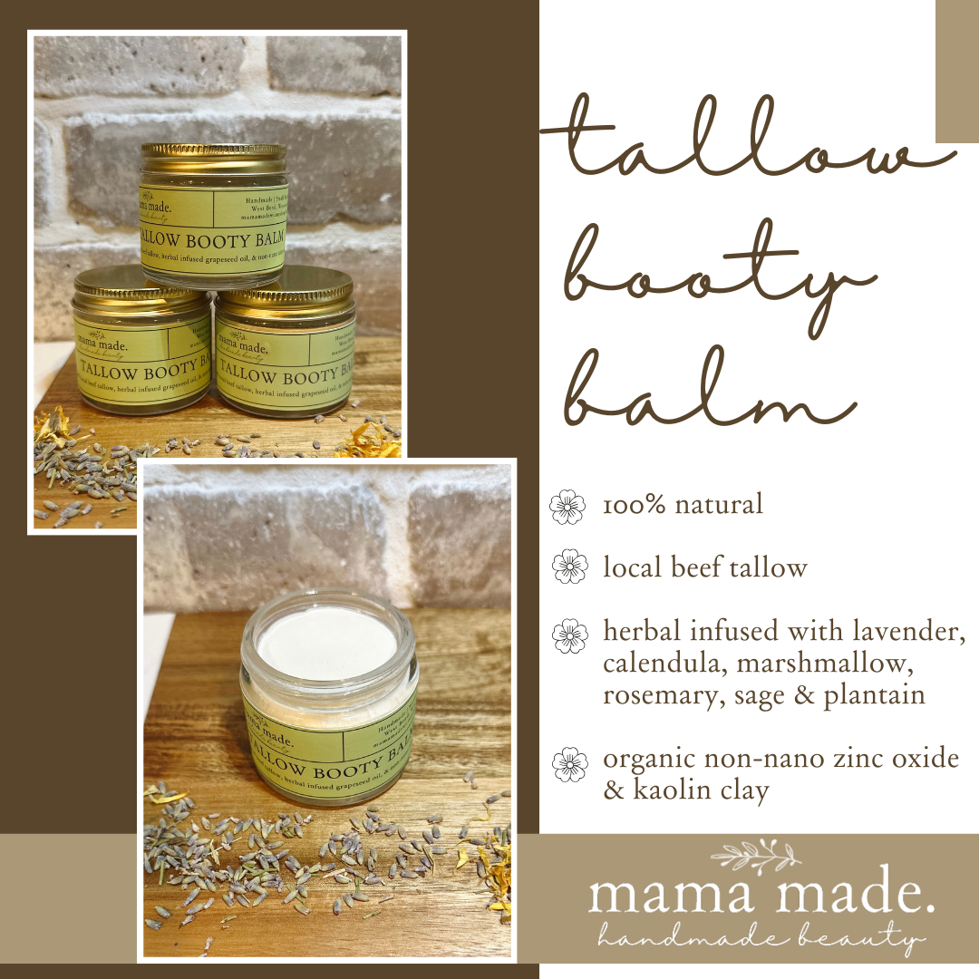 Tallow Booty Balm For Diaper Rash