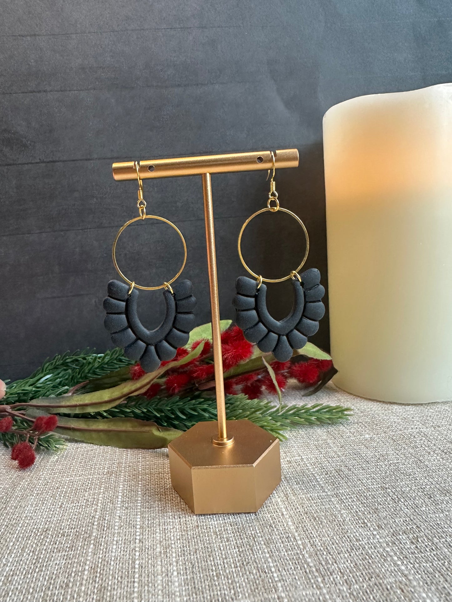 Dangle Clay Earrings