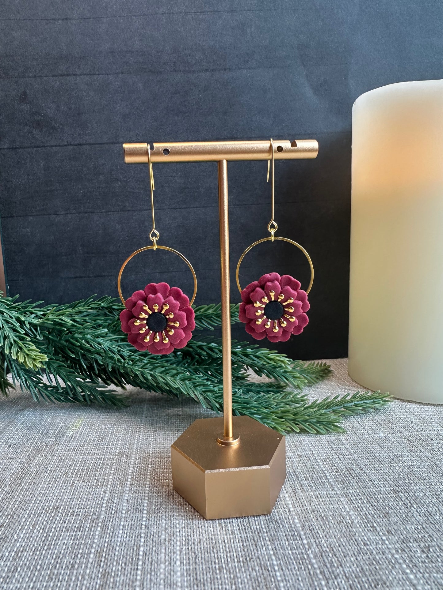 Poppy Clay Earrings